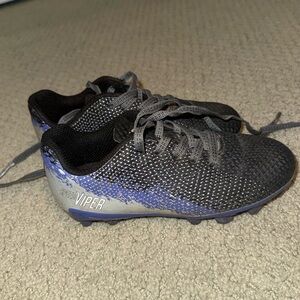 DSG size 10K little kids purple and black soccer cleats